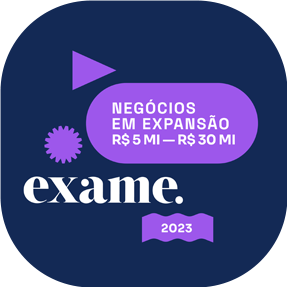 Logotipo: Prêmio Exame Negócios em expansão 2023 R$ 5 Mi - R$ 30 Mi